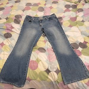 American Eagle Size 12 hipster jeans flare leg